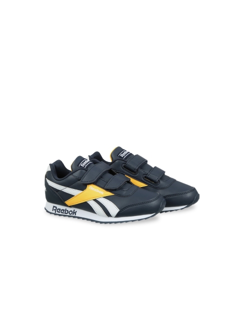 

Reebok Classic Boys Blue Colourblocked Leather Sneakers