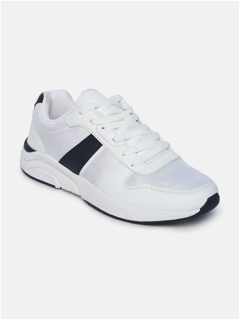 

shoexpress Men White Textile Training or Gym Shoes