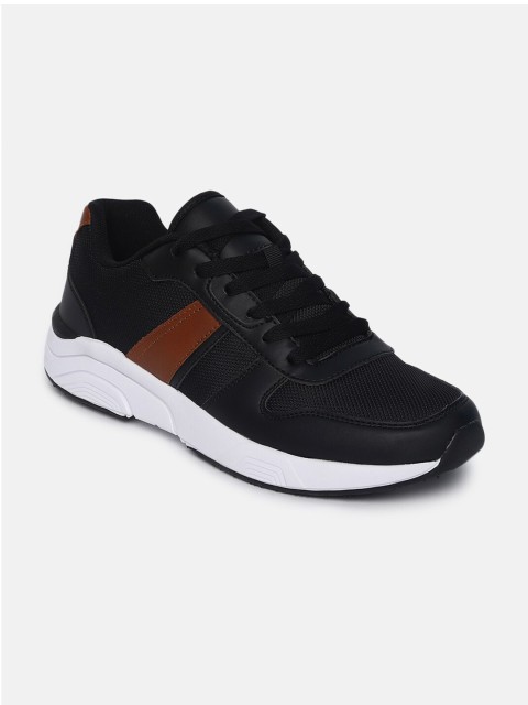 

shoexpress Men Black Textile Training or Gym Non-Marking Shoes