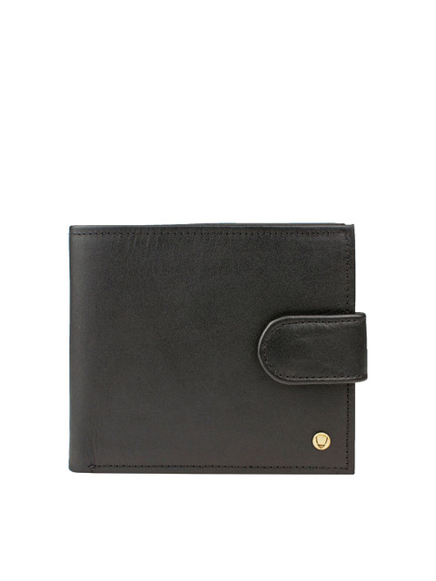 

Hidesign Men Black Solid Leather Two Fold Wallet