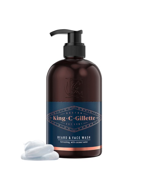 

Gillette Men King C Gillet Beard & Face Wash 350 ml, Teal
