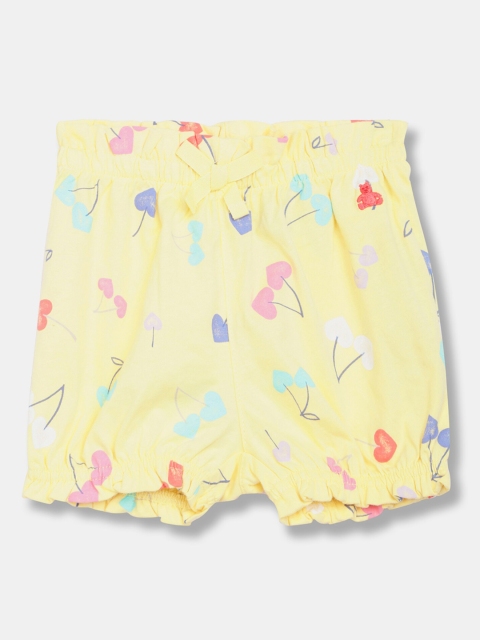 

GAP Girls Yellow Conversational Printed Regular Shorts