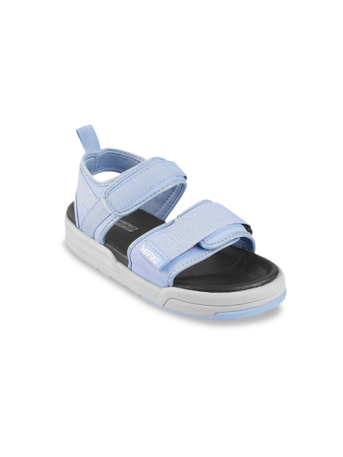 

Vento Unisex Blue & Black Solid Sports Sandal