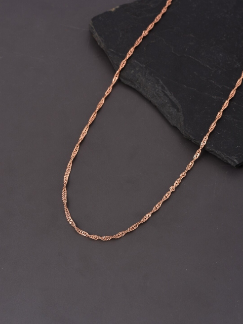 

Tistabene Men Rose Gold & Rose Gold-Plated Chain