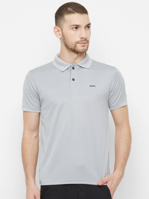 

Black Panther Men Grey Polo Collar T-shirt