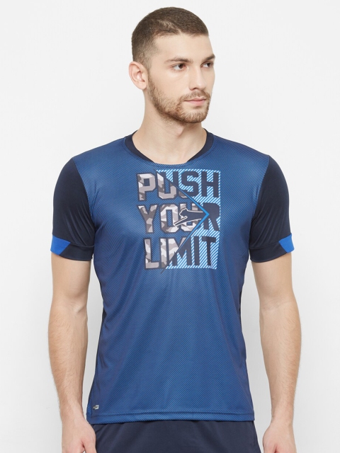 

Black Panther Men Navy Blue Typography Printed T-shirt