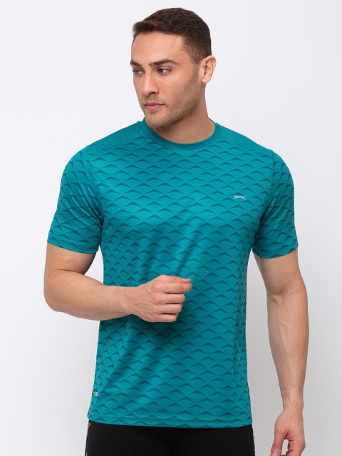 

Black Panther Men Green Striped Pockets T-shirt