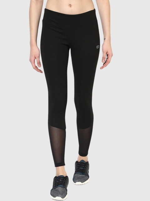 

Silvertraq Women Black Mesh Training Leggings