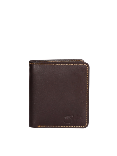 

Style SHOES Men Brown Leather Two Fold Wallet