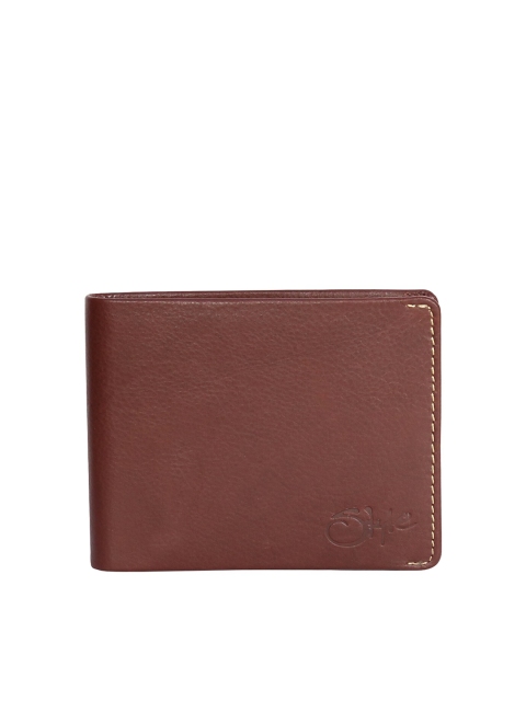 

Style SHOES Men Brown Leather RFID Protected Two Fold Wallet