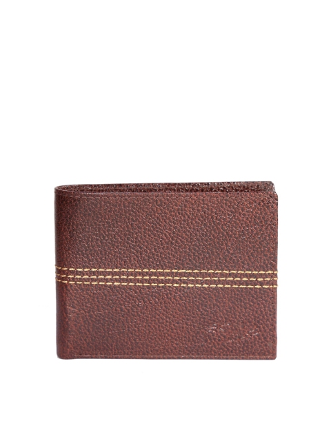 

Style SHOES Men Brown Textured Two Fold Wallet