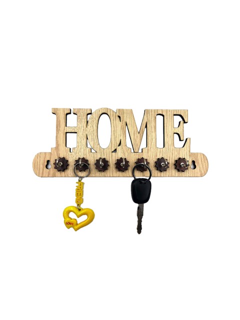 

WENS Cream-Coloured Home 7 Hooks Key Holder