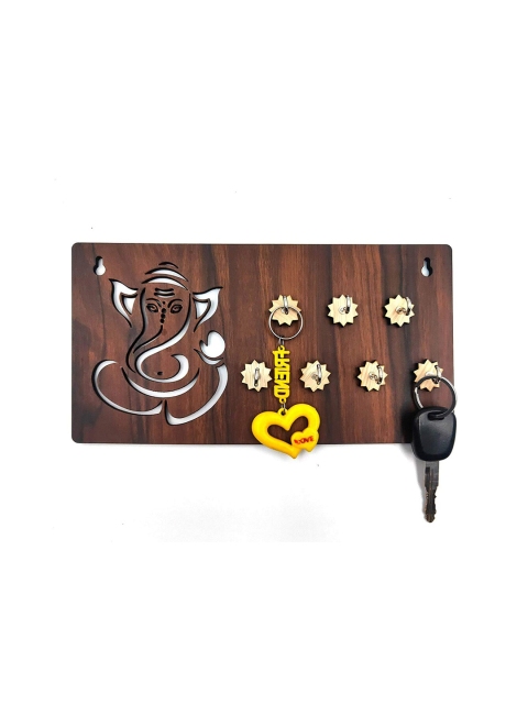 

WENS Brown Lord Ganesha 7 Hooks Key Holder