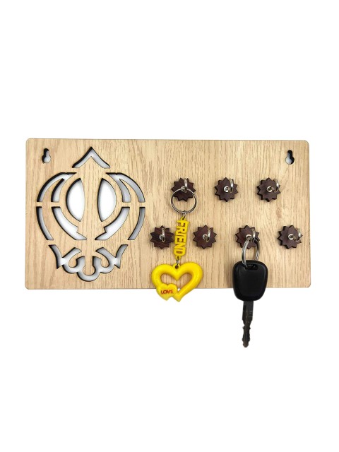 

WENS Cream-Coloured 7 Hooks Key Holder