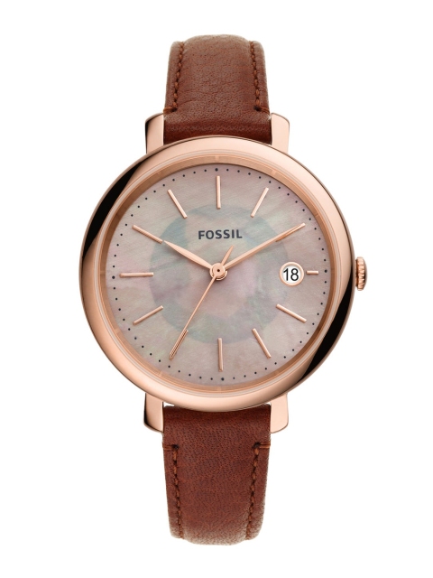

Fossil Women Brown Dial& Leather Straps Analogue Watch ES5121