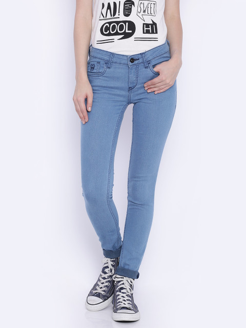 

Flying Machine Women Blue Super Twiggy Skinny Fit Mid-Rise Clean Look Jeans