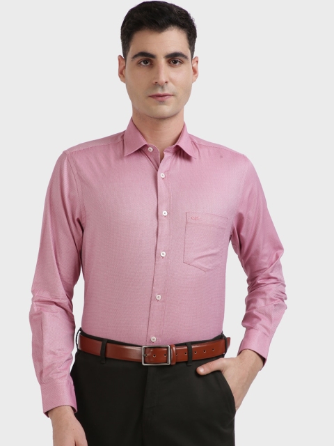 

ColorPlus Men Red Tailored Fit Opaque Casual Shirt