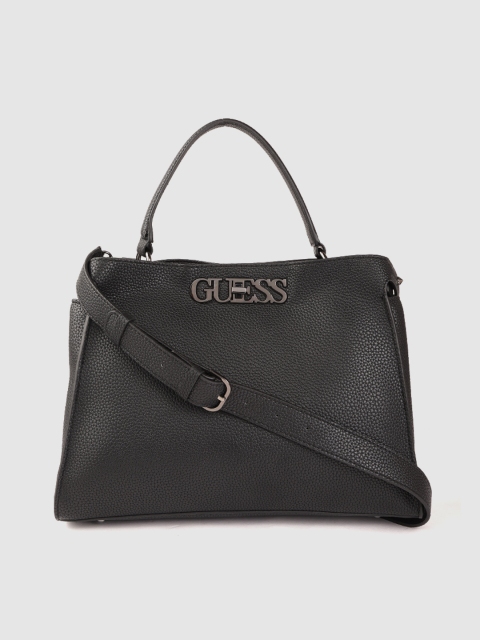 

GUESS Women Black Solid Handheld Bag