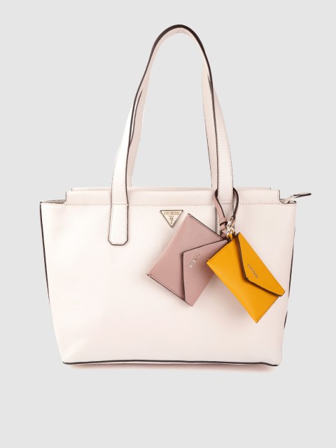 

GUESS Women Pink Solid Shoulder Bag with Detachable Mini Pouches