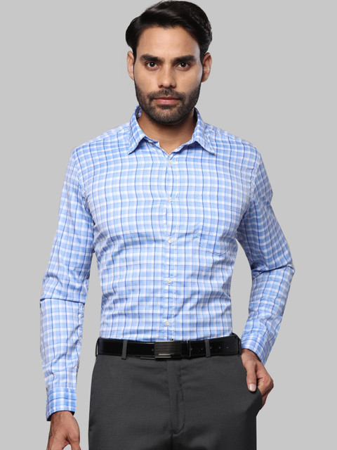 

Next Look Men Blue Opaque Checked Casual Shirt