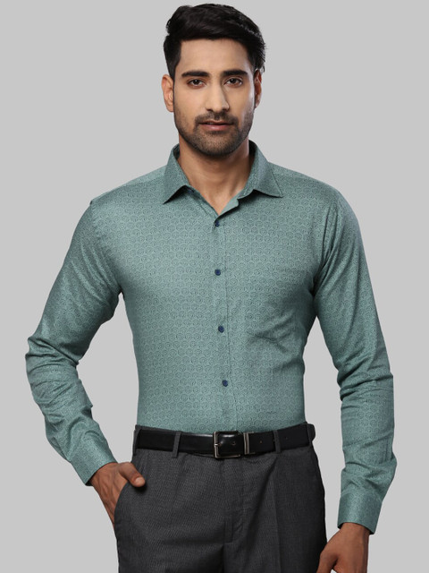

Next Look Men Green Slim Fit Opaque Formal Shirt