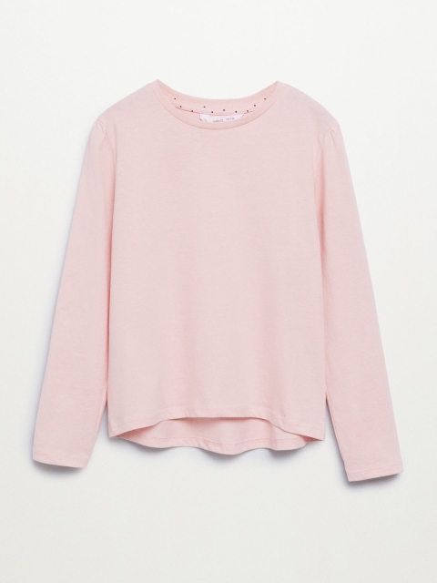 

Mango Kids Girls Pink Cotton T-shirt