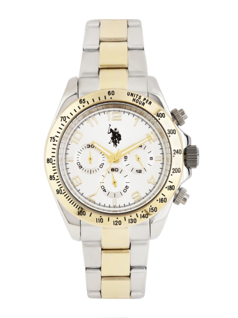 

U.S. Polo Assn. Men Silver-Toned Chronograph Watch USAT0118
