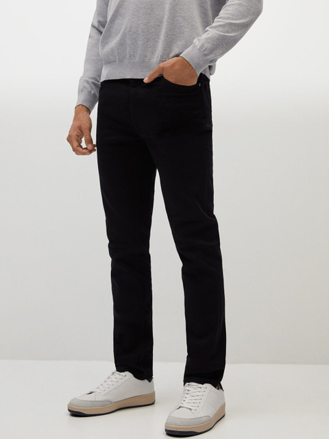 

MANGO MAN Black Slim Fit Stretchable Jeans
