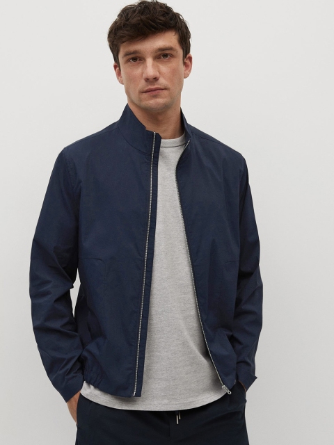 

MANGO MAN Men Navy Blue Tailored Jacket