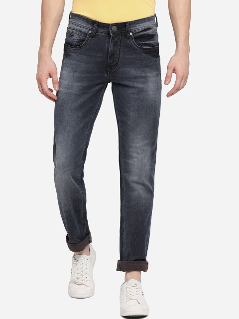 

JADE BLUE Men Black Slim Fit Heavy Fade Clean Look Stretchable Jeans