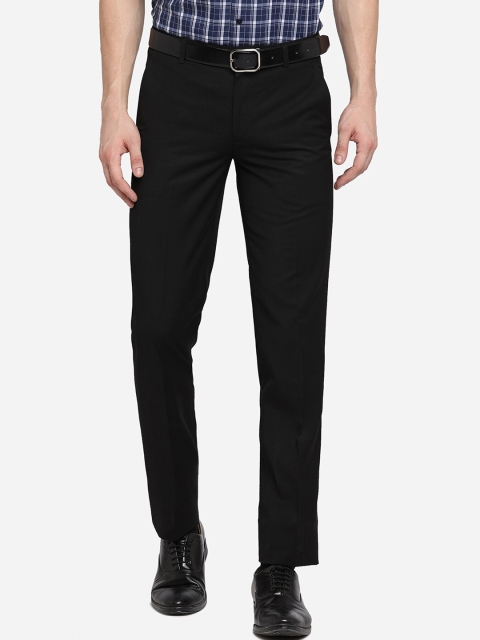 

METAL Men Black Slim Fit Formal Trousers