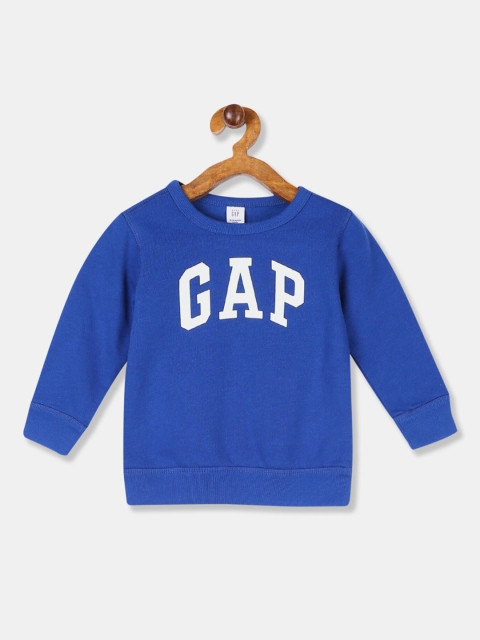 

GAP Boys Blue & White Printed Sweatshirt