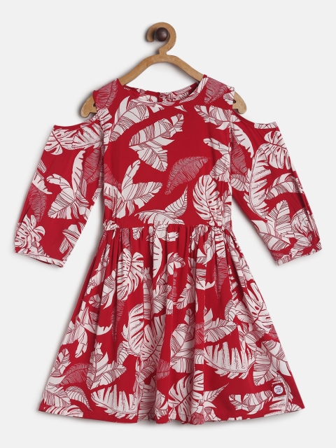 

TALES & STORIES Red Floral Dress