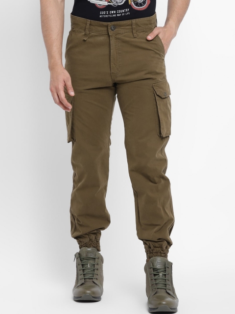 

Royal Enfield Men Khaki Cargos Trousers