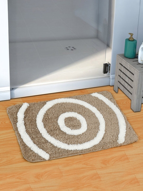 

Florida Set Of 2 Beige & White Patterned Microfibre Bath Rugs