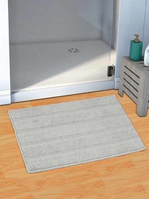 

Florida Set Of 2 Grey Striped Microfibre Bath Mats