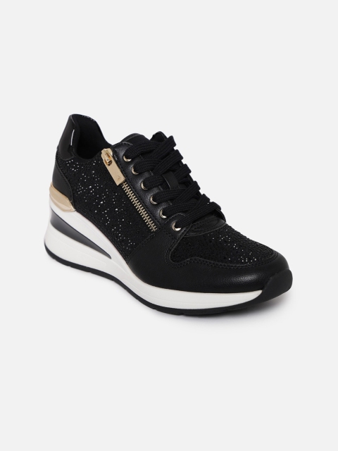 

ALDO Women Black Embellished Sneakers
