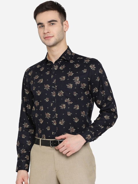 

Greenfibre Men Blue Slim Fit Floral Opaque Printed Casual Shirt