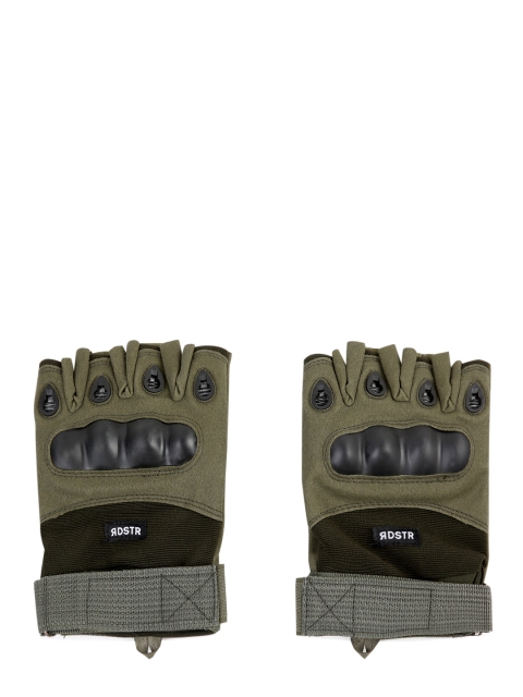 

Roadster Men Olive Green Motor Bike Hand Gloves