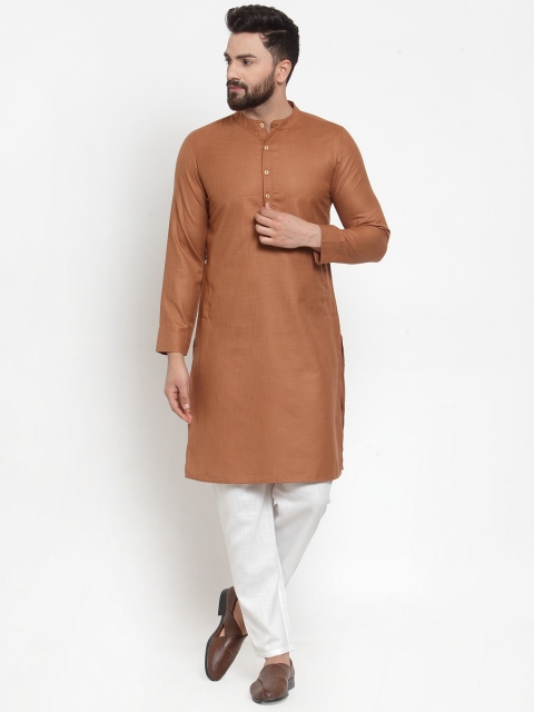 

Molly & Michel Men Brown Thread Work Kurta