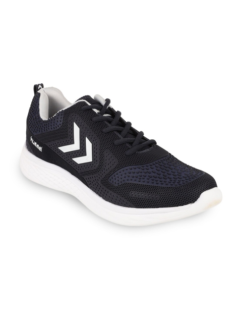 

hummel Unisex Navy Blue & White Textured Flow Training Shoes