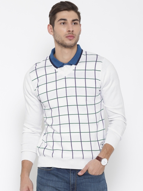 

Allen Solly Sport Men White Checked Sweater