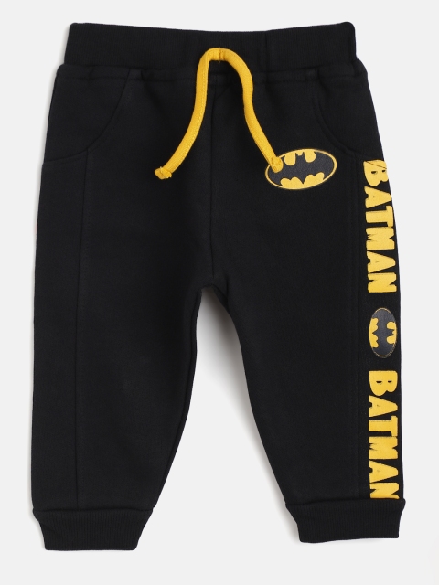 

Moms Love Infant Boys Black & Yellow Batman Print Cotton Lounge Joggers