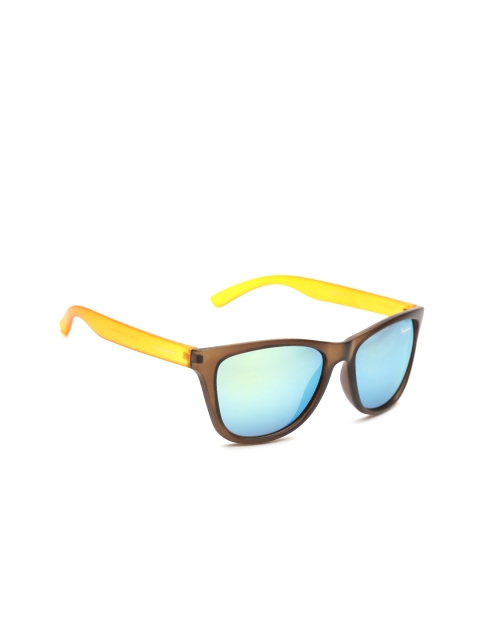 

Pepe Jeans Unisex Mirrored Wayfarer Sunglasses PJ7242C3, Blue