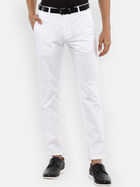 

Louis Philippe Sport Men White Solid Slim Fit Regular Trousers
