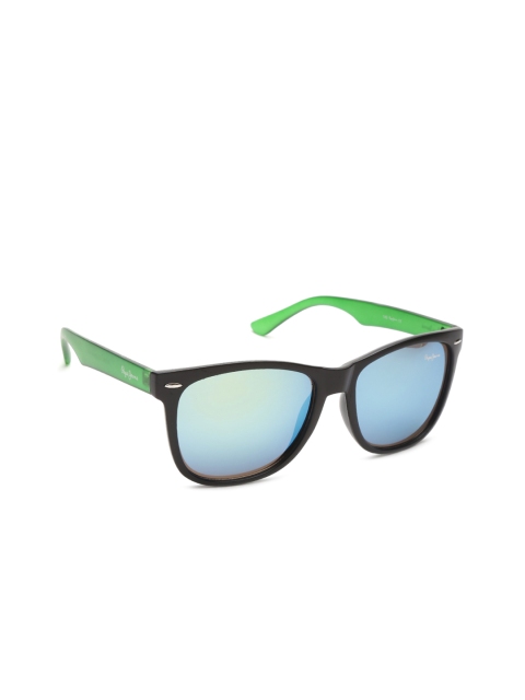 

Pepe Jeans Unisex Mirrored Wayfarer sunglasses PJ7243C2, Blue
