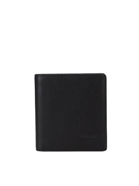 

Da Milano Men Black Solid Two-Fold Wallet