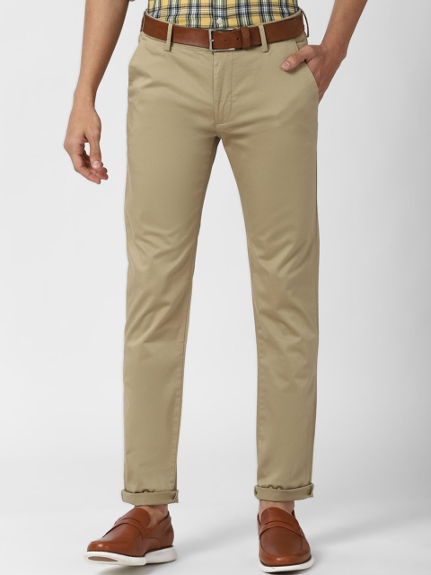 

Peter England Casuals Men Khaki Slim Fit Trousers