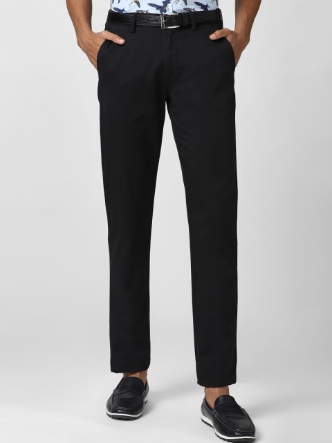 

Peter England Casuals Men Black Slim Fit Trousers