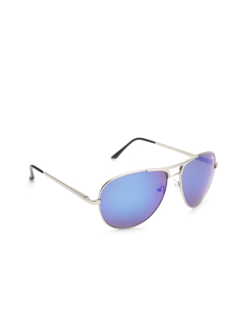 

Pepe Jeans Unisex Mirrored Oval Sunglasses PJ5113C4, Blue